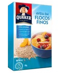AVEIA QUAKER EM FLOCOS FINOS 165G