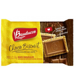 BISCOITO BAUDUCCO CHOCOBISCUIT AO LEITE 36G