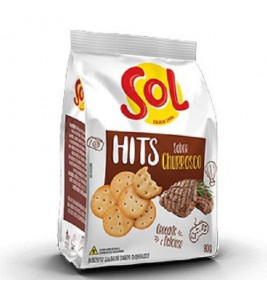 BISCOITO SOL SALGADO HITS CHURRASCO 80G