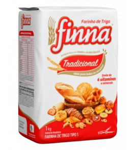 FARINHA DE TRIGO FINNA TRADICIONAL PAPEL 1KG