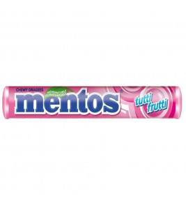 CONFEITO MASTIGAVEL MENTOS TUTTI FRUTTI 14UN