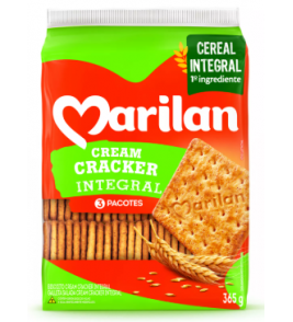 BISCOITO MARILAN CREAM CRACKER INTEGRAL 365G