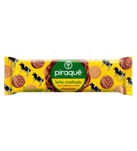 BISCOITO PIRAQUE LEITE MALTADO COBER CHOC 80G