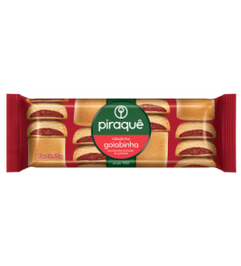 BISCOITO PIRAQUE MINI ROLADINHO GOIABA 25G