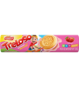 BISCOITO VITARELLA TRELOSO RECHE MORANGO 120G