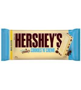 CHOCOLATE HERSHEYS COOKIES N CREME + COOK 77G