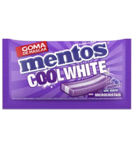GOMA DE MASCAR MENTOS COOLWHITE BLUERASP 8,5G