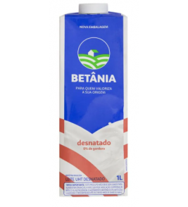 LEITE BETANIA DESNATADO VITAMINADO 1L