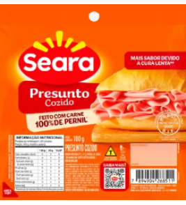 PRESUNTO SEARA COZIDO 180G