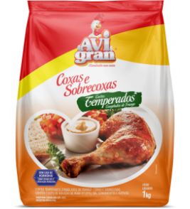 COXAS DE FRANGO AVIGRAN TEMPERADAS 1KG