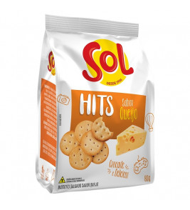 BISCOITO SOL SALGADO HITS QUEIJO 80G