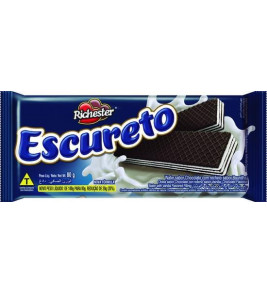 BISCOITO RICHESTER WAFER ESCURETO 80G