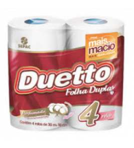 PAPEL HIGIENICO DUETTO FD PERFUMADO 4R 30M